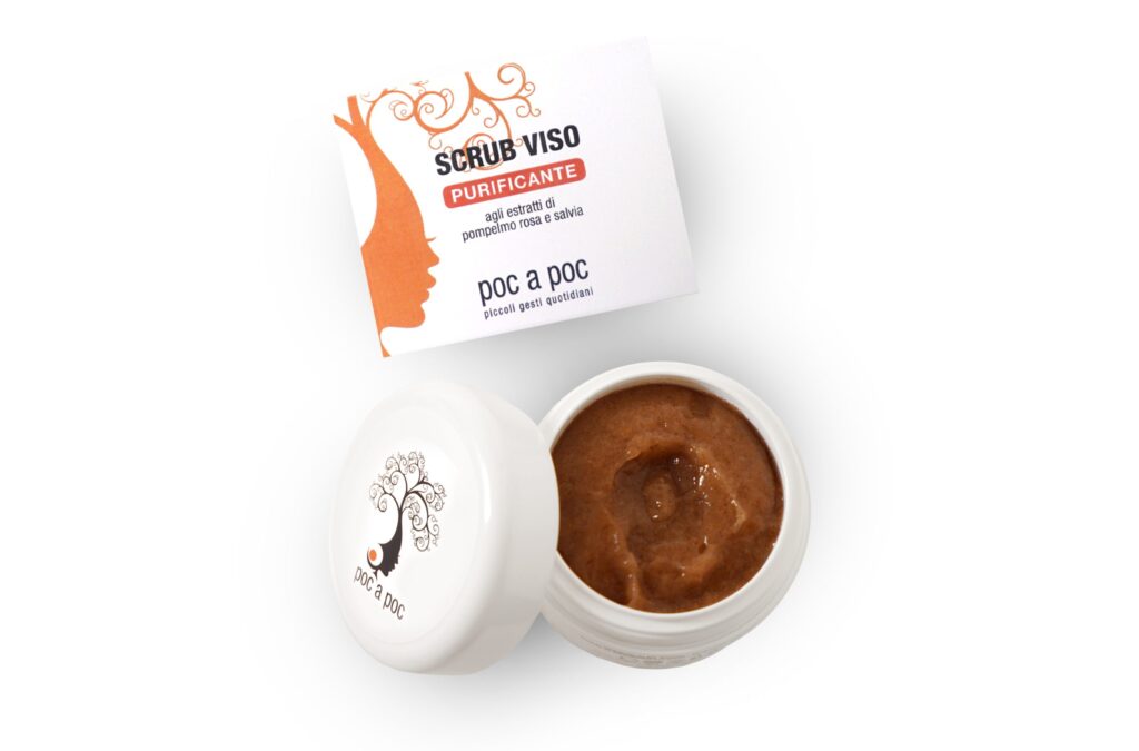 Scrub Viso Purificante Esfoliante Delicato per Pelli Sensibili