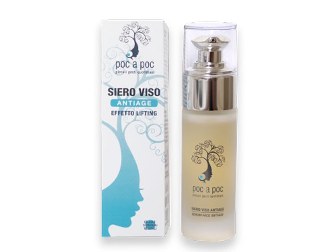 Siero Viso Biologico Rinnovatore della Pelle con Peptide Antirughe